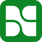 Nutriment logo, a stylized green leaf